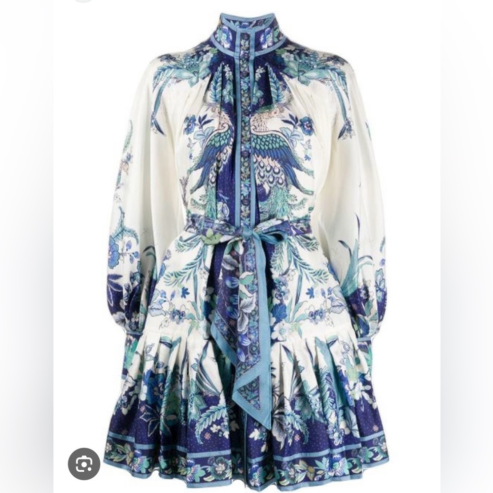 Zimmerman dress, blue and white, size 1. Good condition.